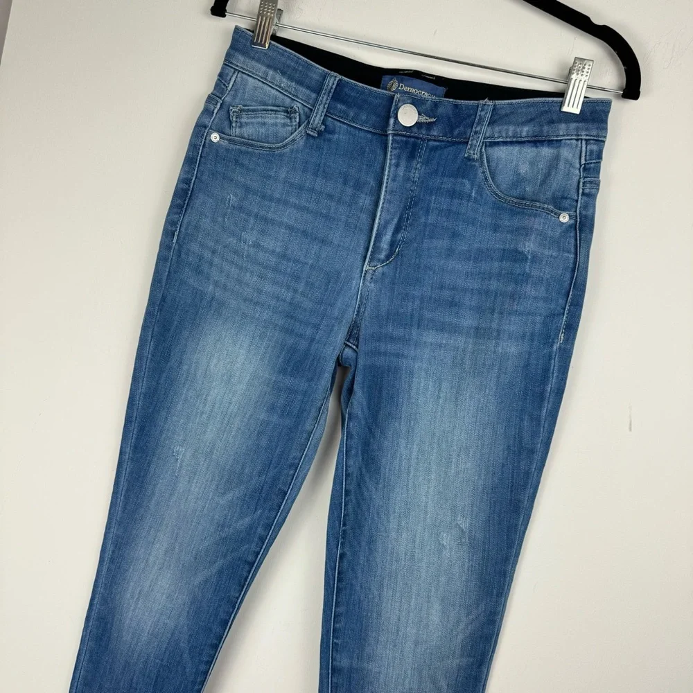 Democracy Ab Technology Vintage High Rise Skinny Straight Leg Jeans Sz 4